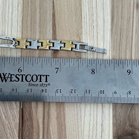 Rumours Ladies Watch Two Tone Bracelet Dark Gray Dial Gold Hands Markers - Picture 12 of 12